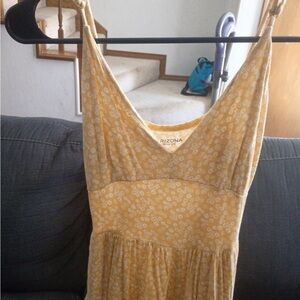 Arizona Jean Company Yellow Floral Jumpsuit